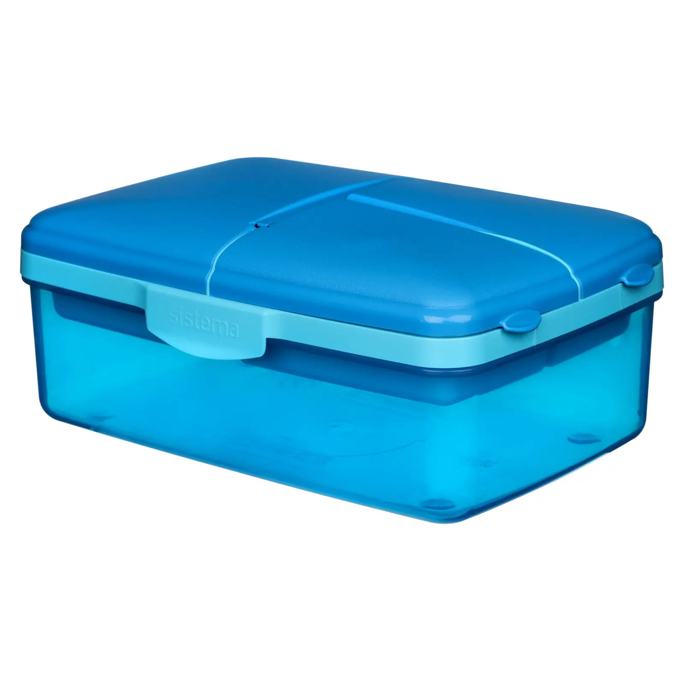 Køb Sistema Slimline Quaddie Blue Lunch 1,5l - Madkasse (9414202429650 ...